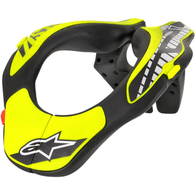 ALPINESTARS NECK SUPPORT V2 NAKKEKRAVE SORT/NEONGUL FRONT